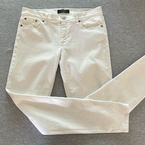 Banana Republic Skinny Fit White Denim Jeans